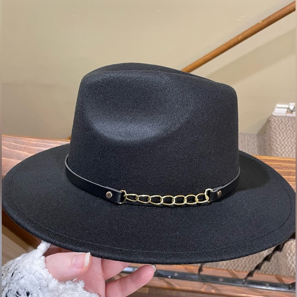 Black Fedora Hat - Picture 1 of 3